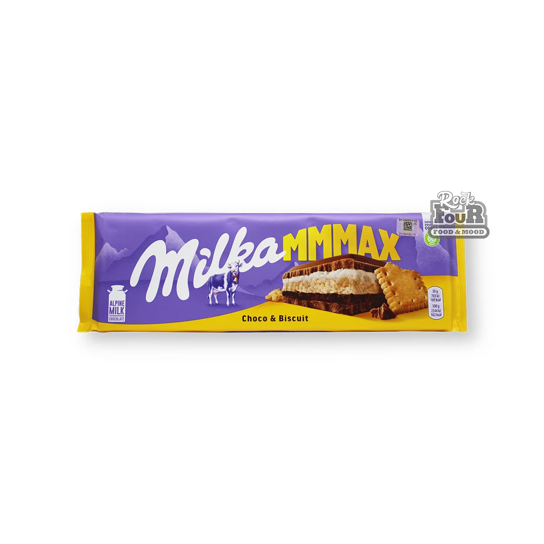 Milk chocolate bar "Milka Max choco & biscuit" 300g